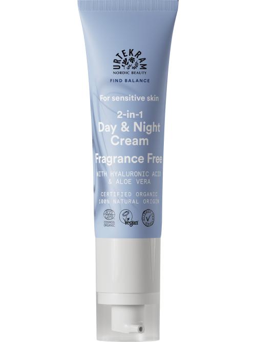 Urtekram Fragrance Free 2-in-1 dag- en nachtcrème